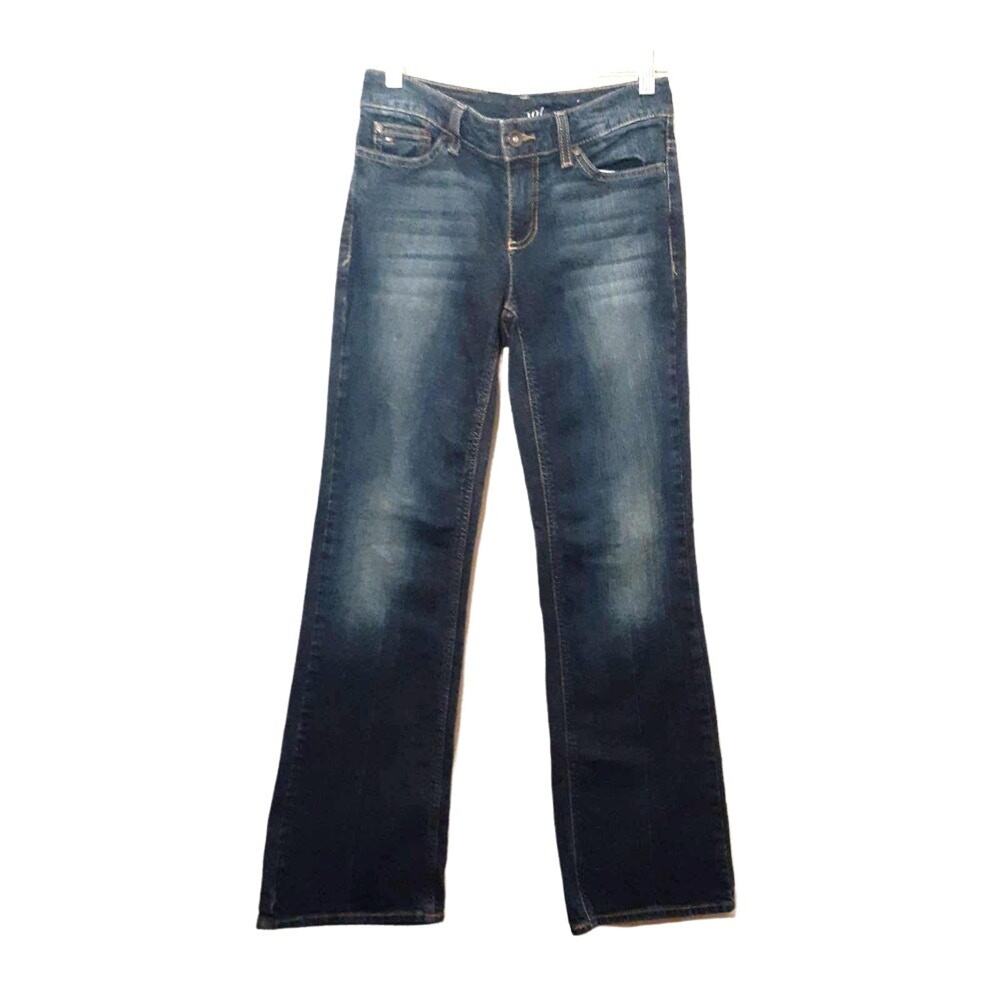 TOMMY HILFIGER womens jeans 26"x30 blue bootcut button flap back pockets